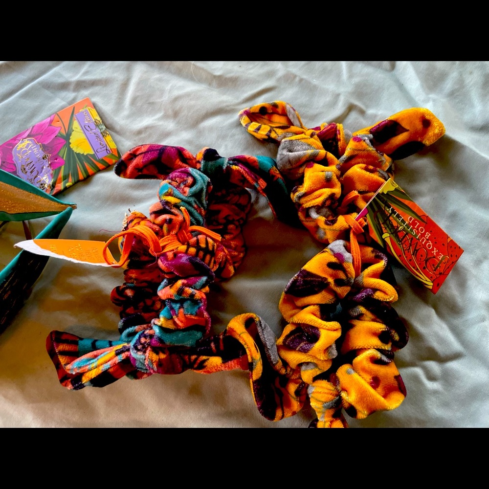 Powder UK scrunchies and zebra headband